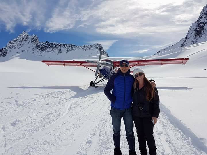 Glacier landing with Talkeetna air taxi-Alaska
