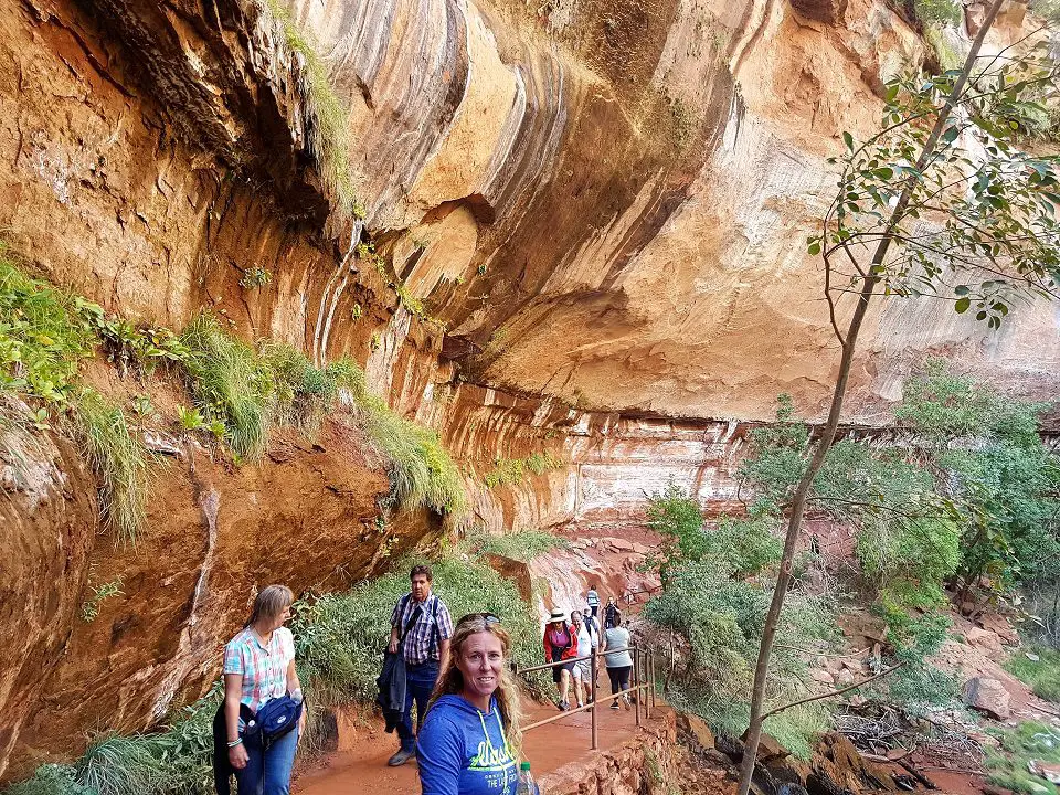 one day in Zion National Park hiking