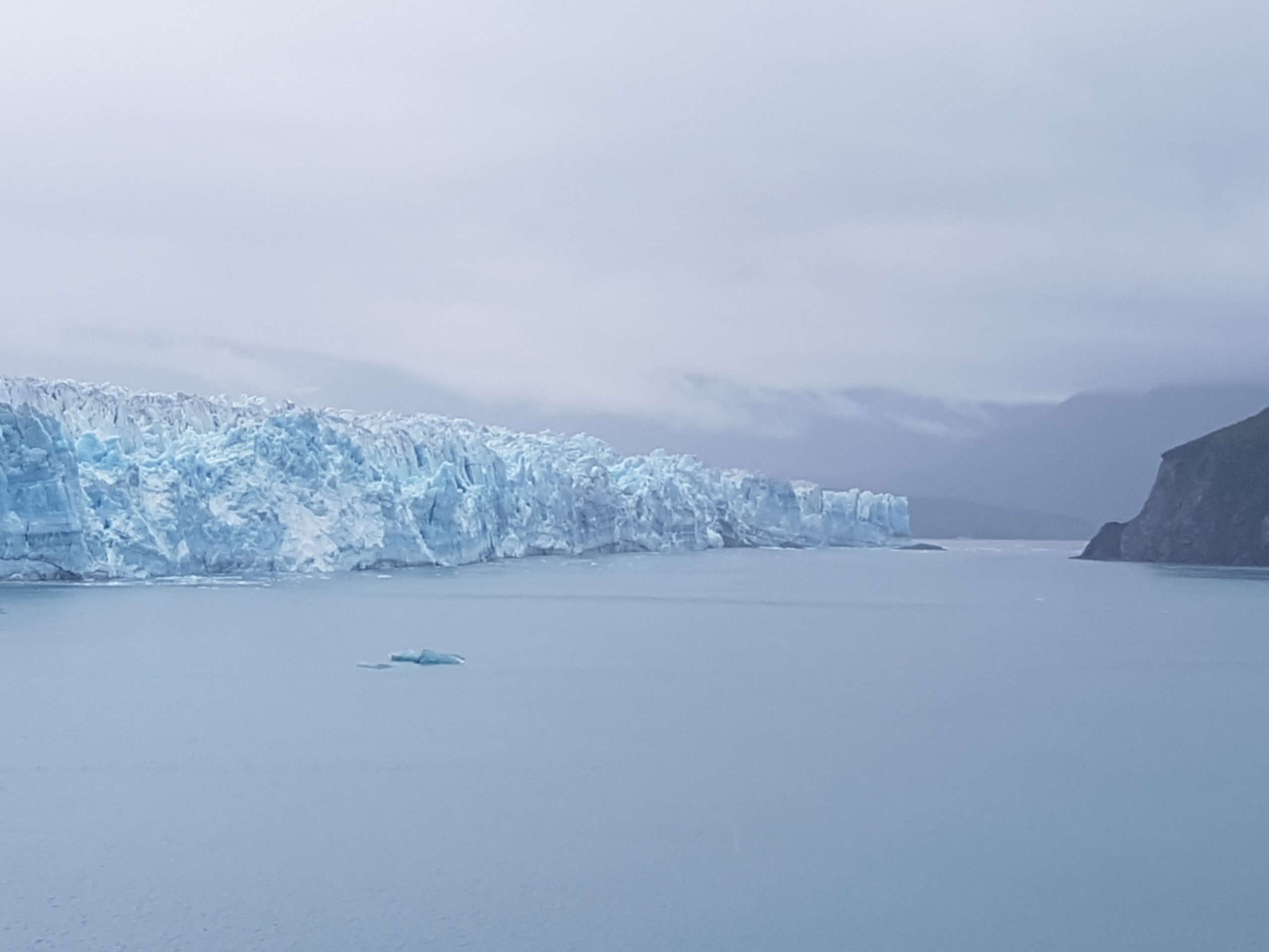 Hubbard Glacier from half mile out