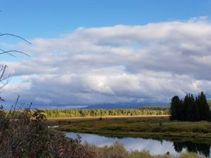 Scenic drive through Grand Teton National Park