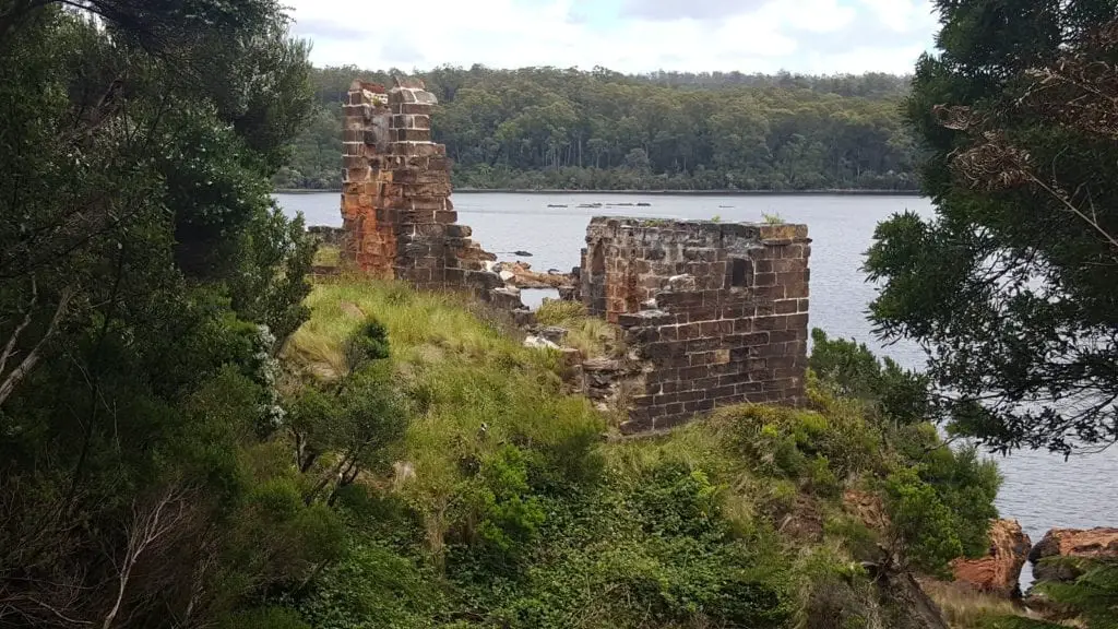 Tasmania itinerary - sarah island and the old convict ruins.