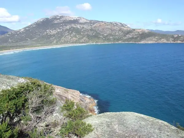 view of tidal river from lookout
