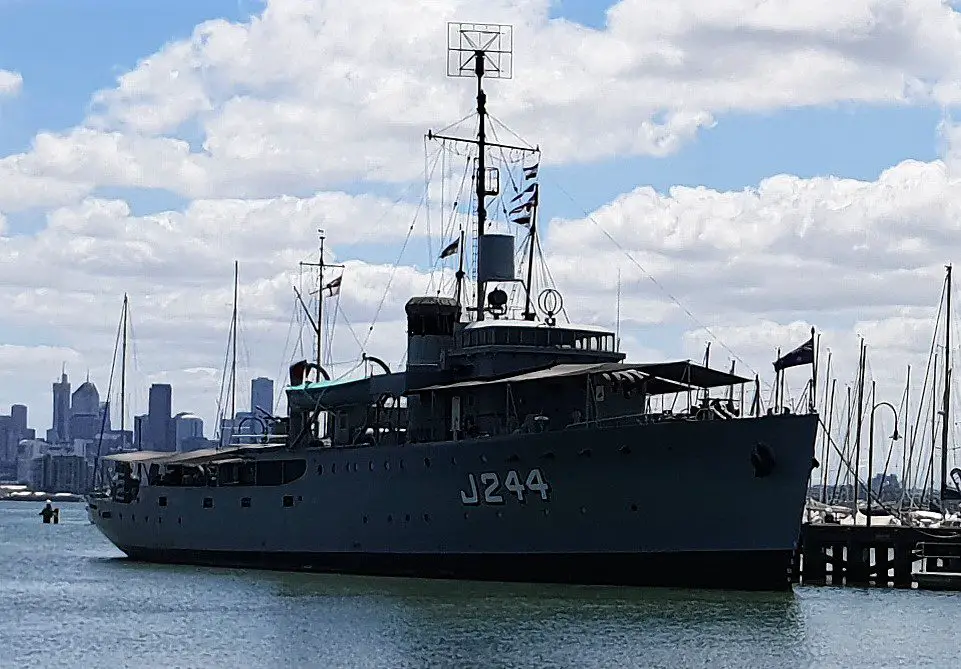 HMAS Castlemaine ship at Willimastown