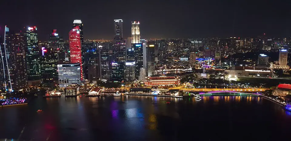 Singapore as seen from the Marina Bay Sands Observation deck