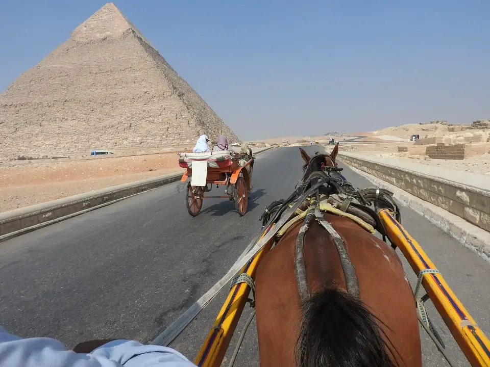 visiting the pyramids